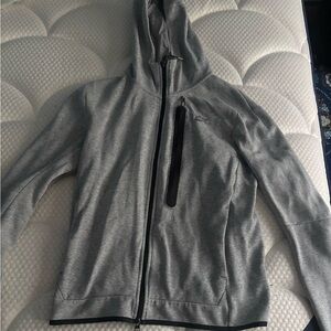 Gray Zip-Up Hoodie